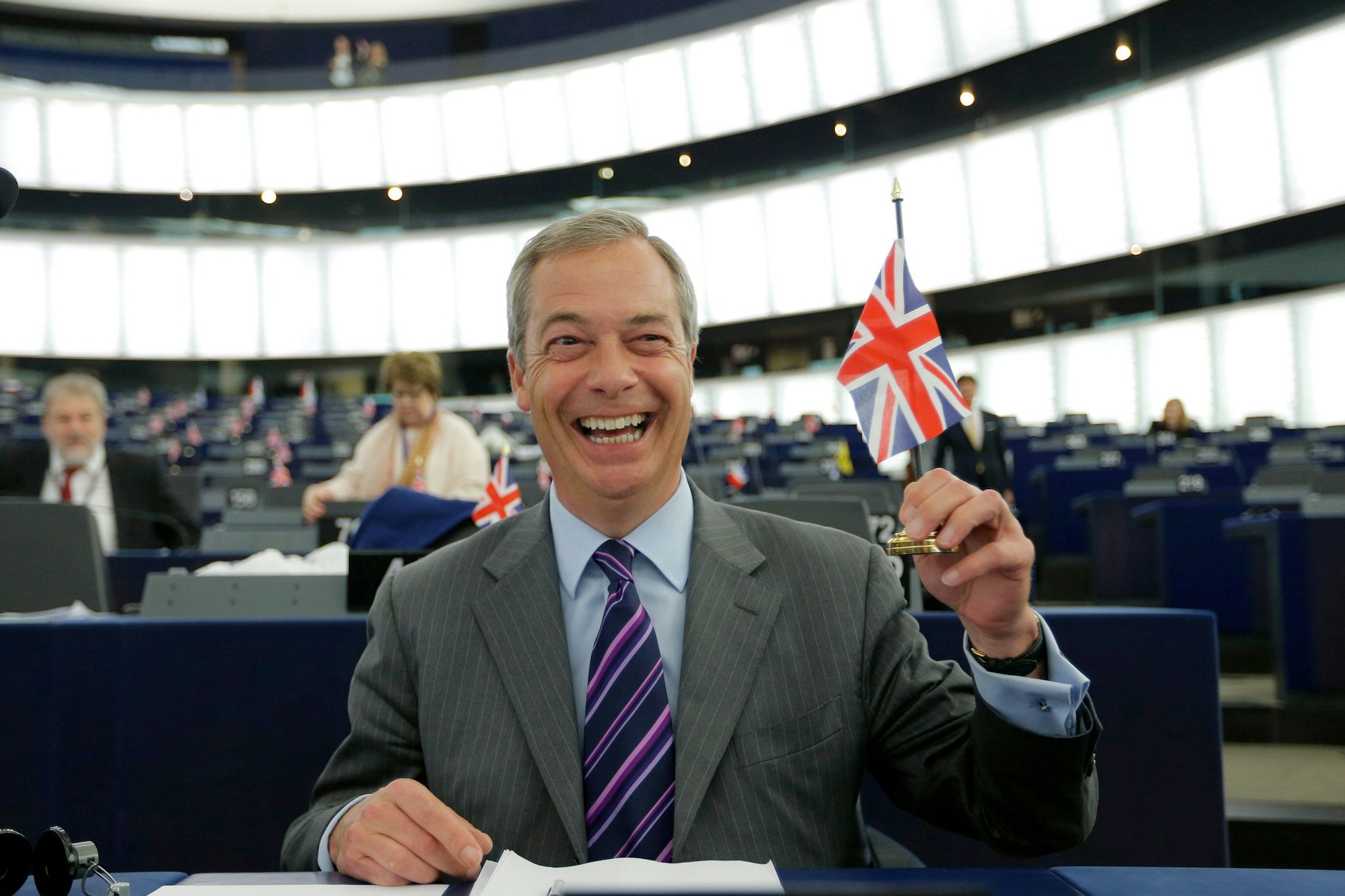 Very British: Nigel Farage