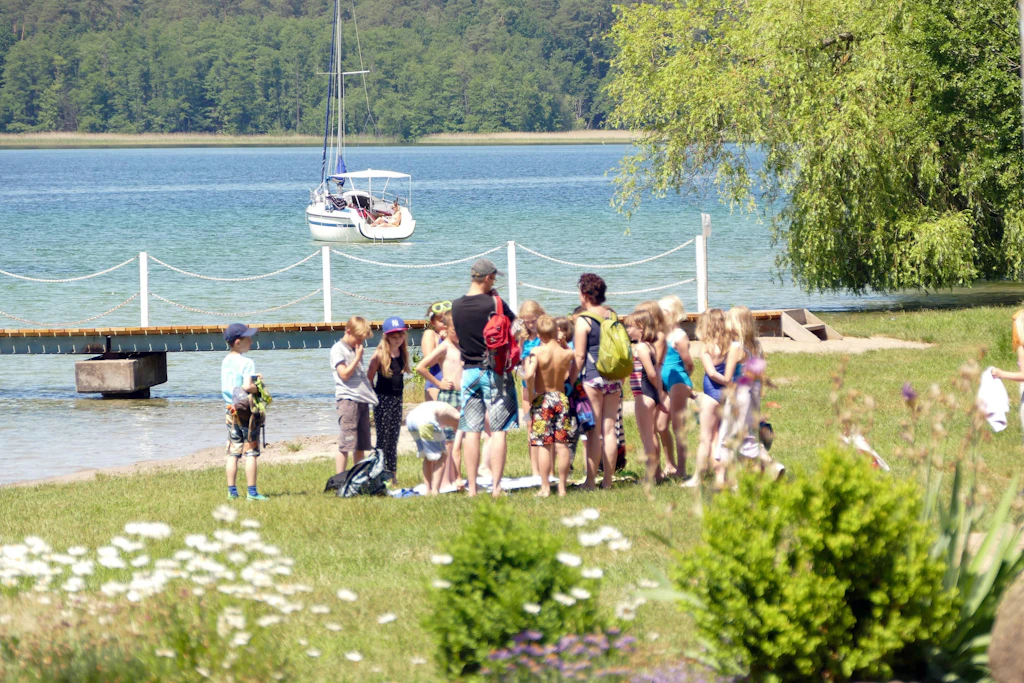 Im Sommer ein beliebtes Ausflugsziel für Schulklassen – die Badestelle am Werbellinsee.