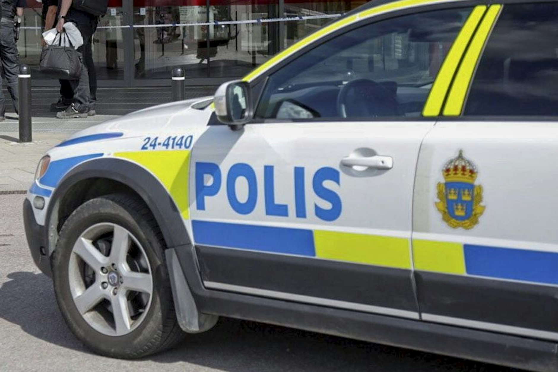 Ein Streifenwagen der schwedischen Polizei. (Symbolbild)