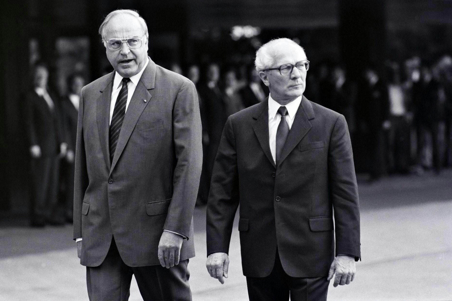 Kohl und Honecker in der alten BRD-Hauptstadt Bonn.