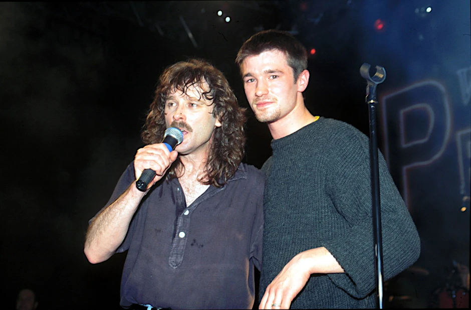 Achim Petry (in jungen Jahren) und sein berühmter Vater Wolfgang Petry.