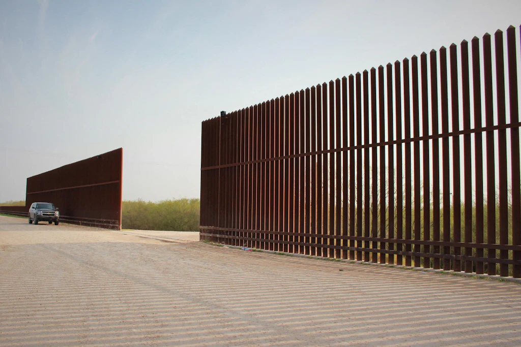 Grenzwall in der Region McAllen, im Süden von Texas.