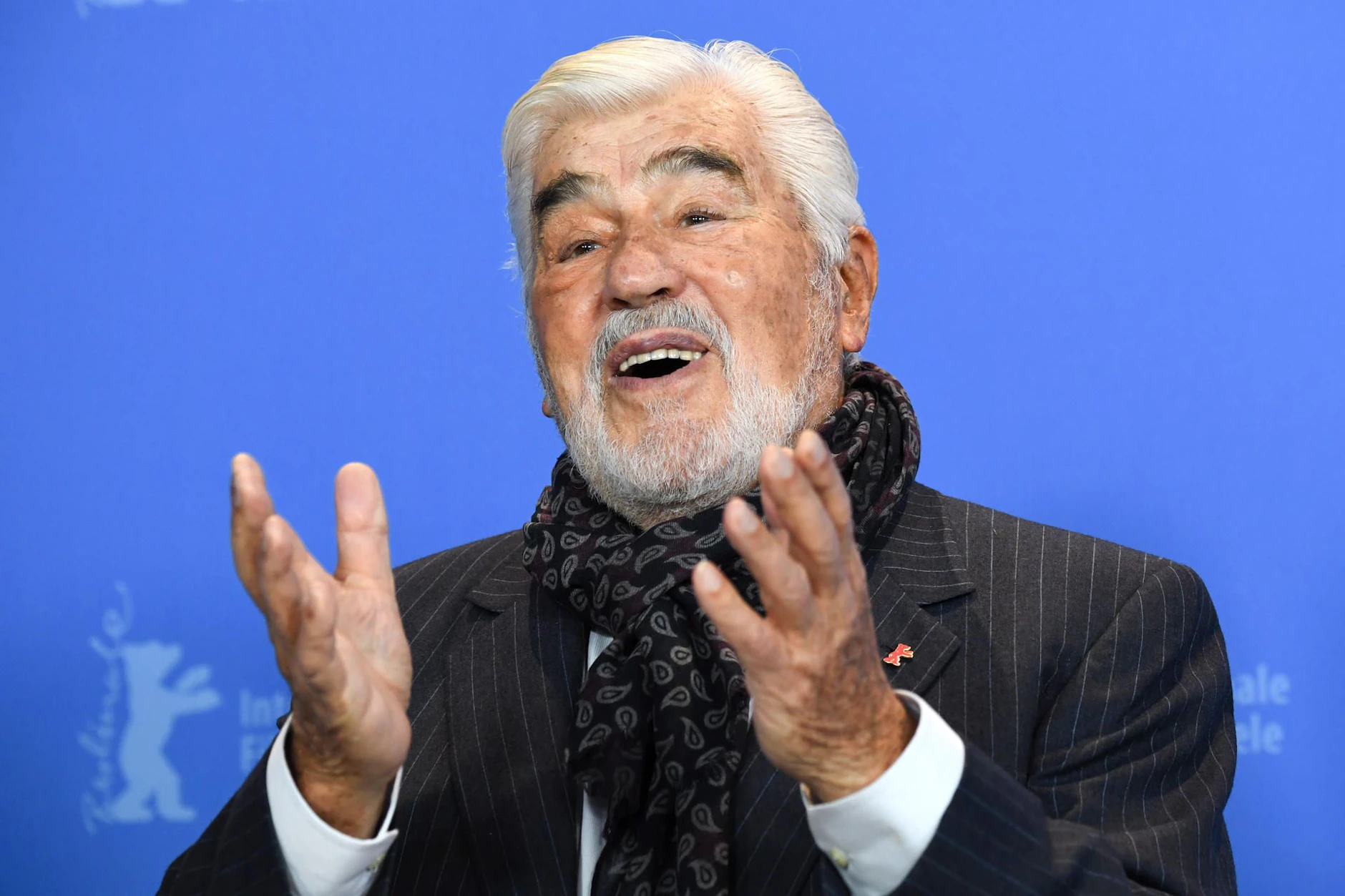 Mario Adorf bei einem Auftitt in Berlin.