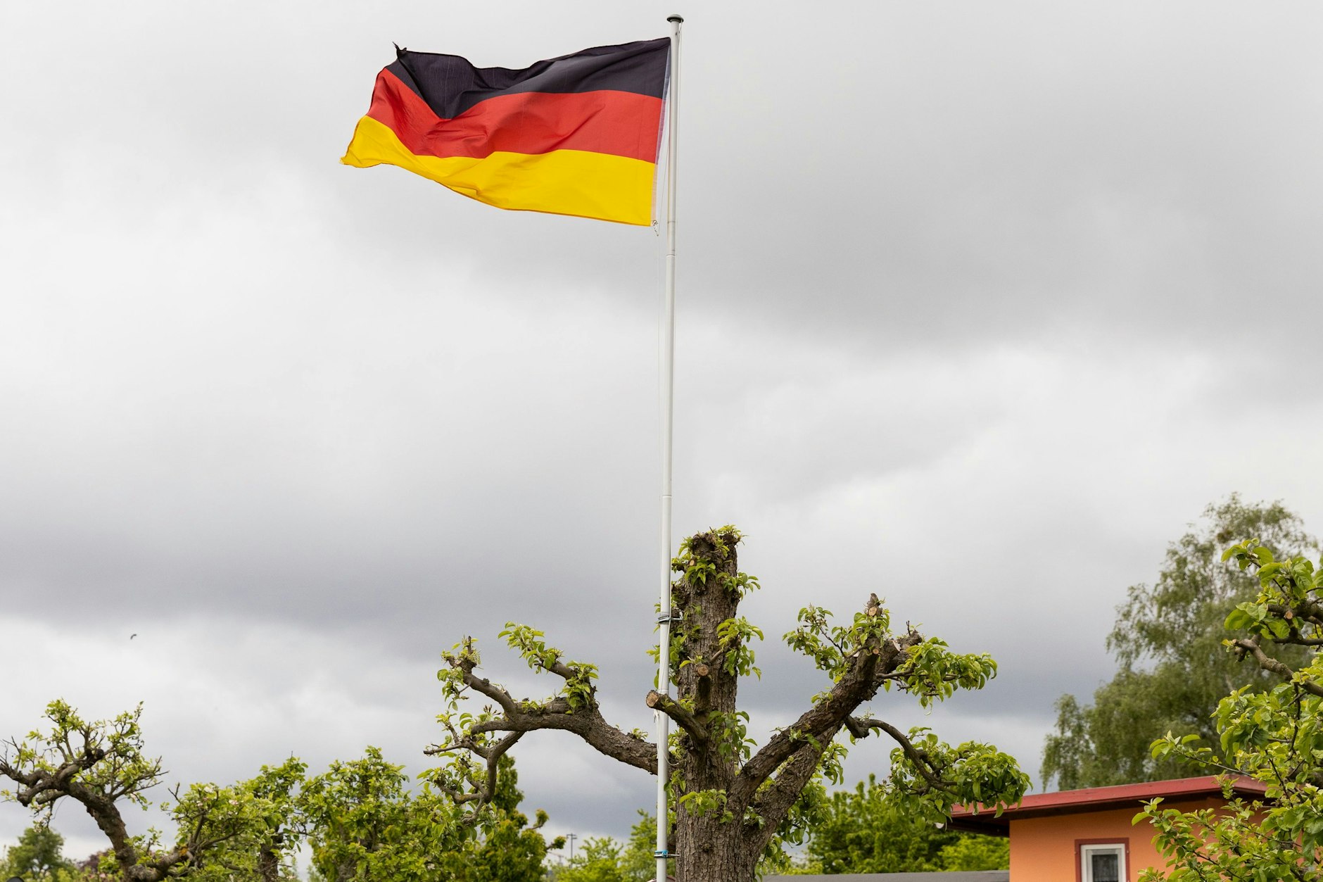 Nationalstolz in der Kleingartenkolonie Glück im Winkel in Berlin