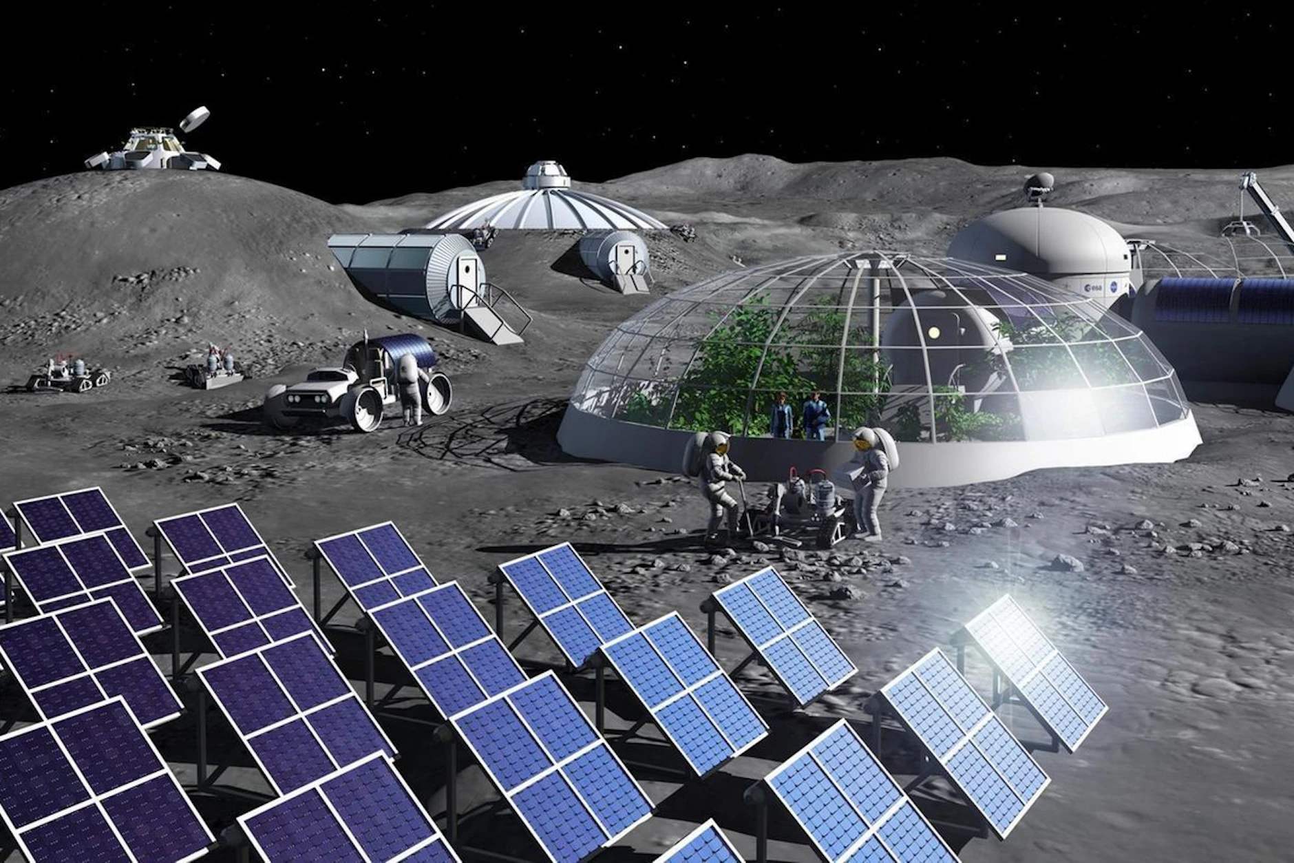 So soll es 2033 aussehen, das Artemis Base Camp der Nasa.