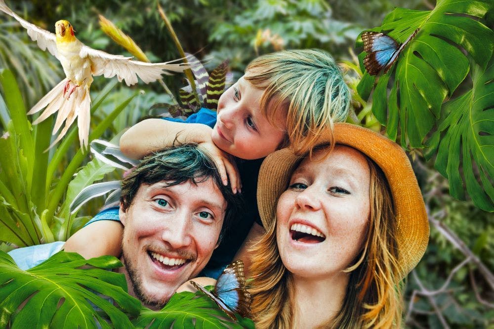 Ein Besuch in der Biosphäre macht der ganzen Familie Spaß!