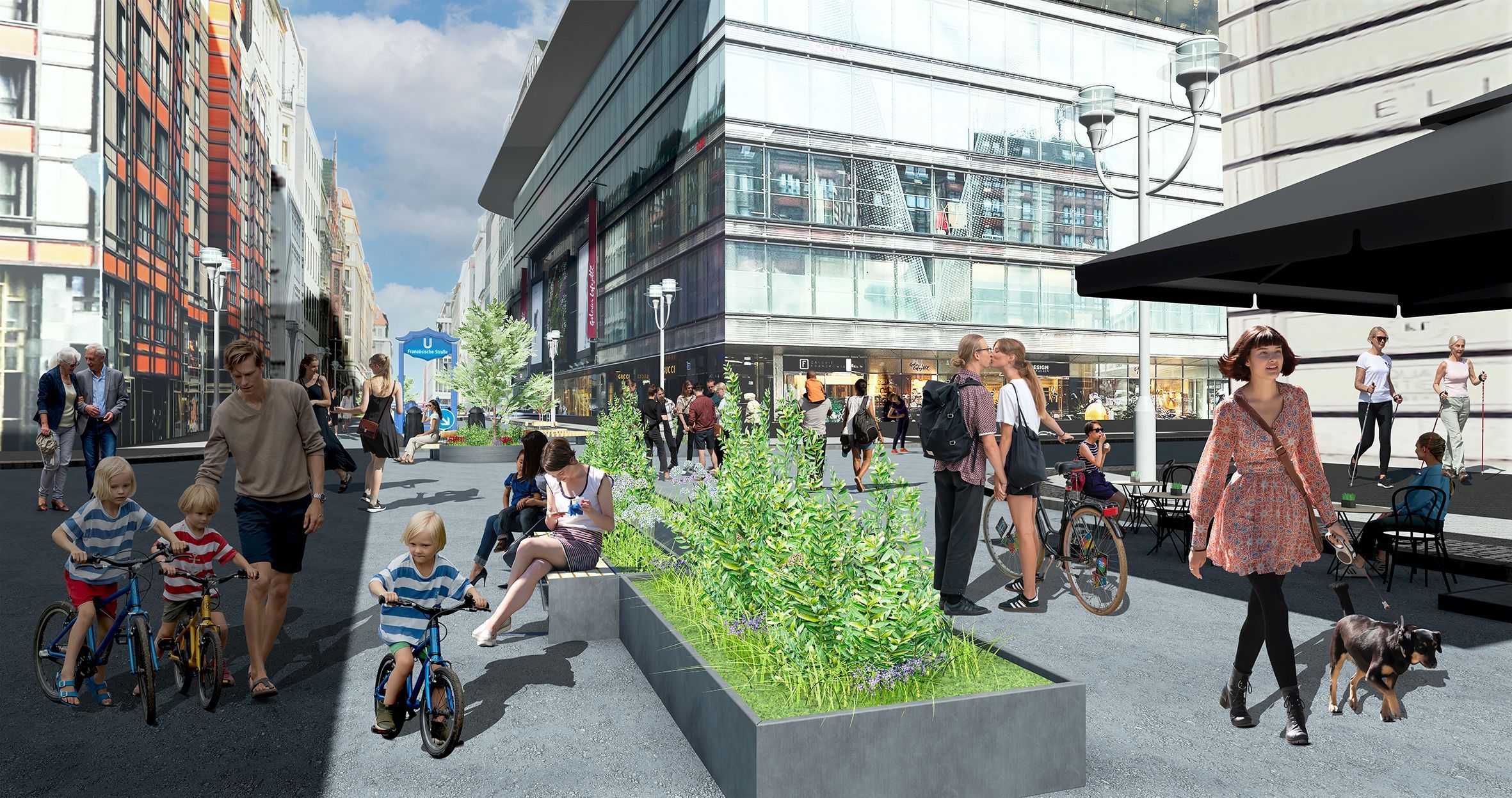 Image - Breitere Bürgersteige, grüne Oasen: Die Friedrichstraße wird wieder Flaniermeile