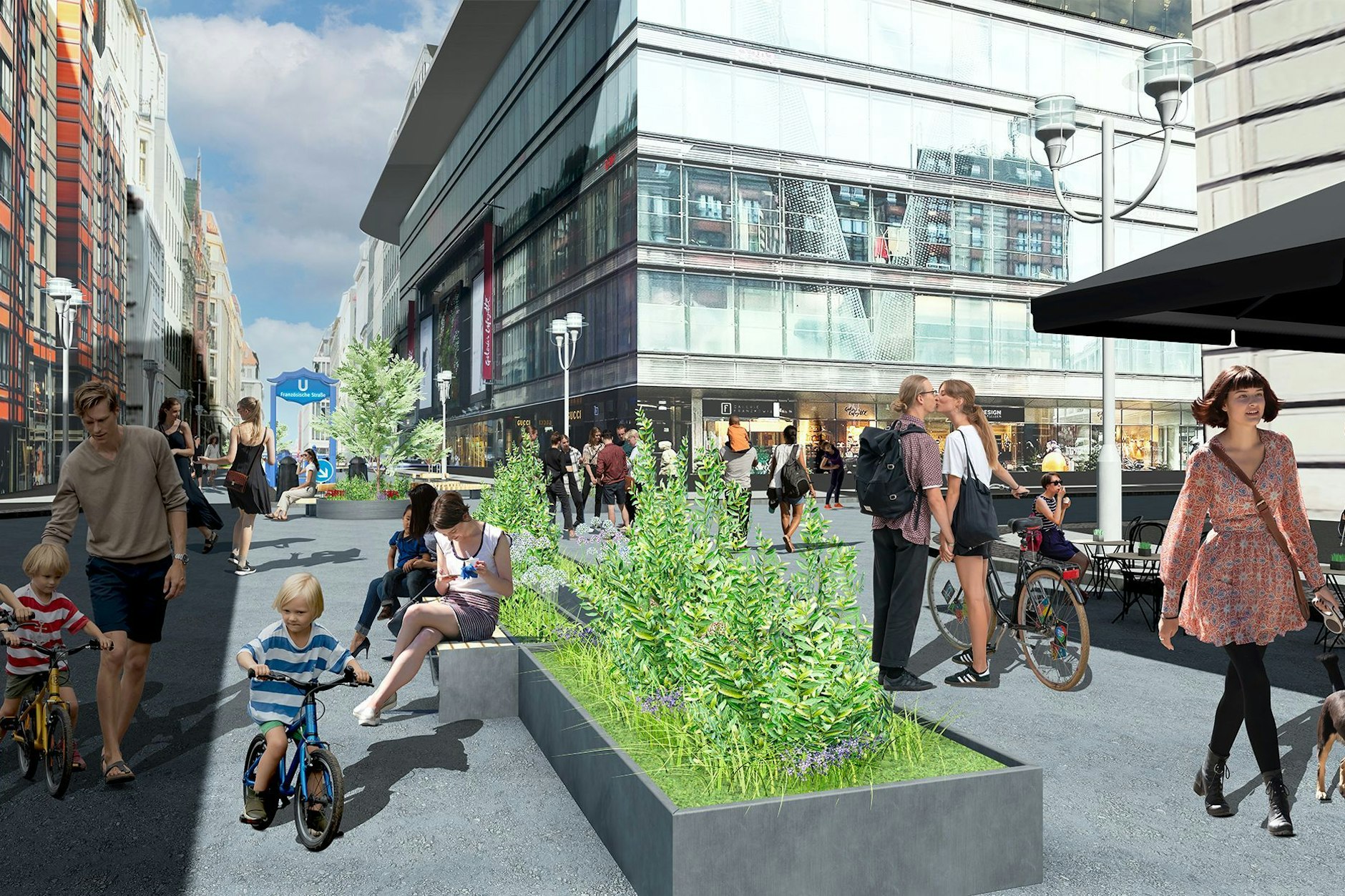 So könnte es mal aussehen in der Friedrichstraße.