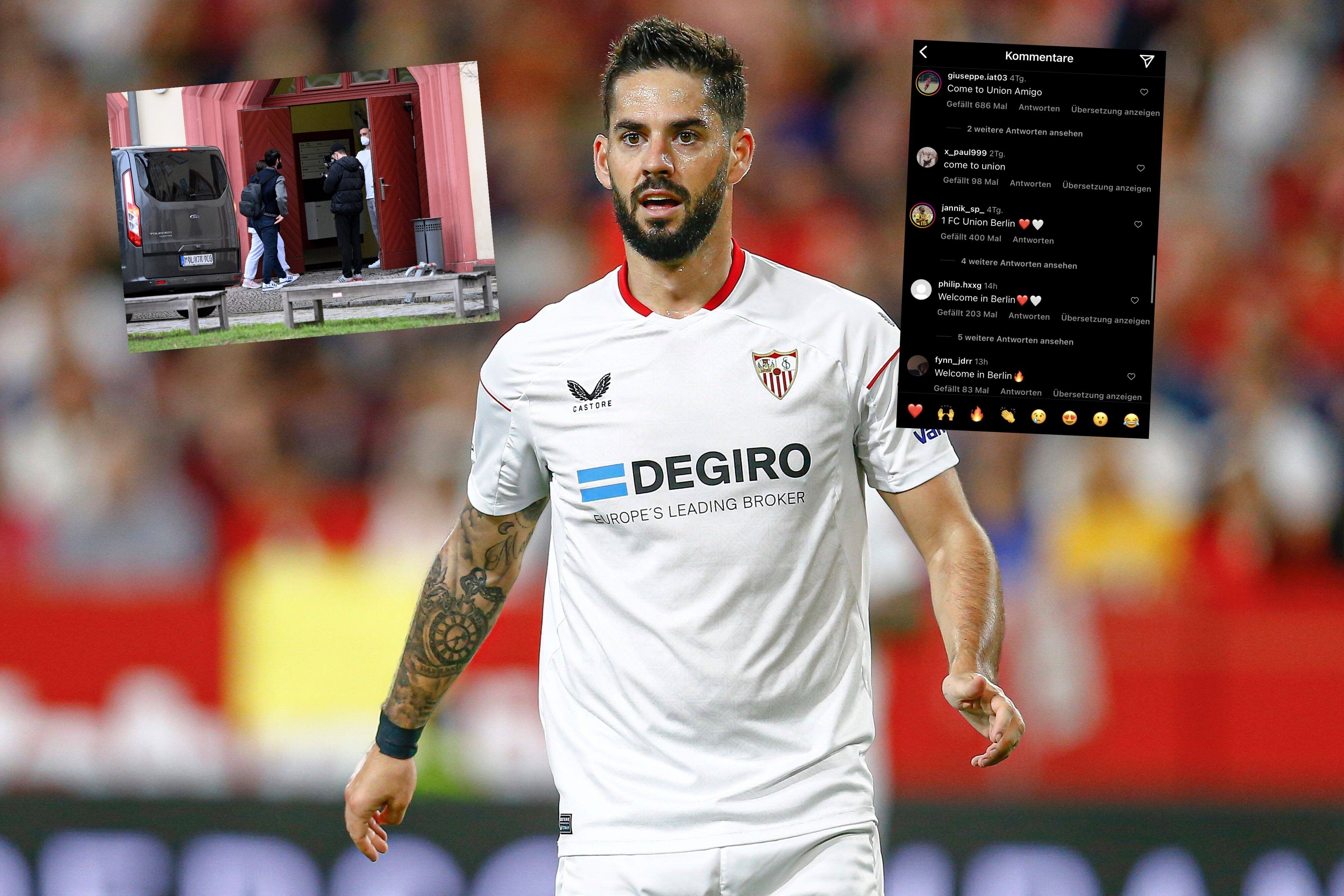 Ein eiserner Traum wird wahr: Superstar Isco bereits in Berlin  – und die Fans des 1. FC Union rasten aus!