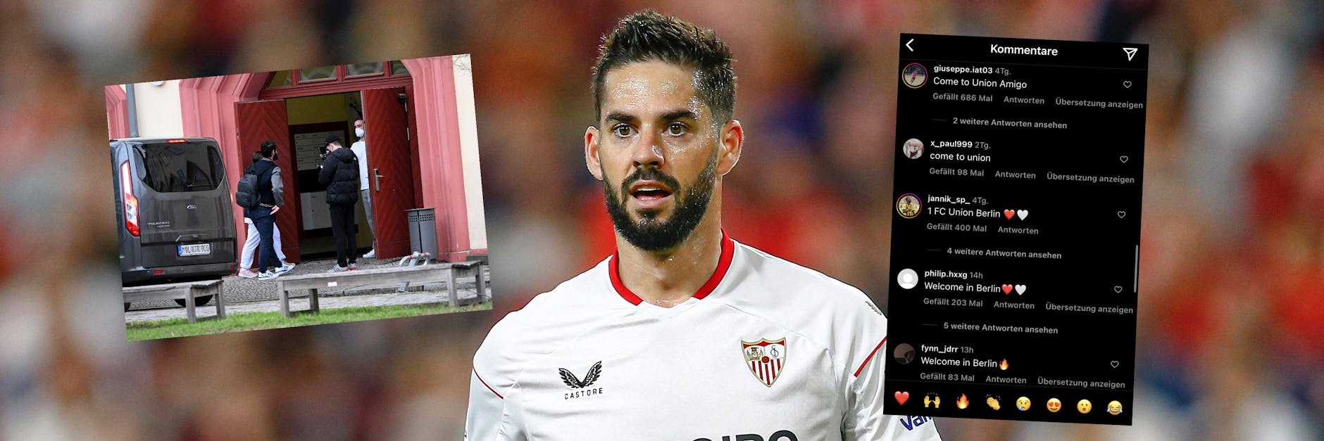 Isco betritt am Dienstag die Charité, absolviert dort den Medizincheck und soll danach beim 1. FC Union unterschreiben. Die Fans fluten derweil den Instagram-Account des Spaniers.