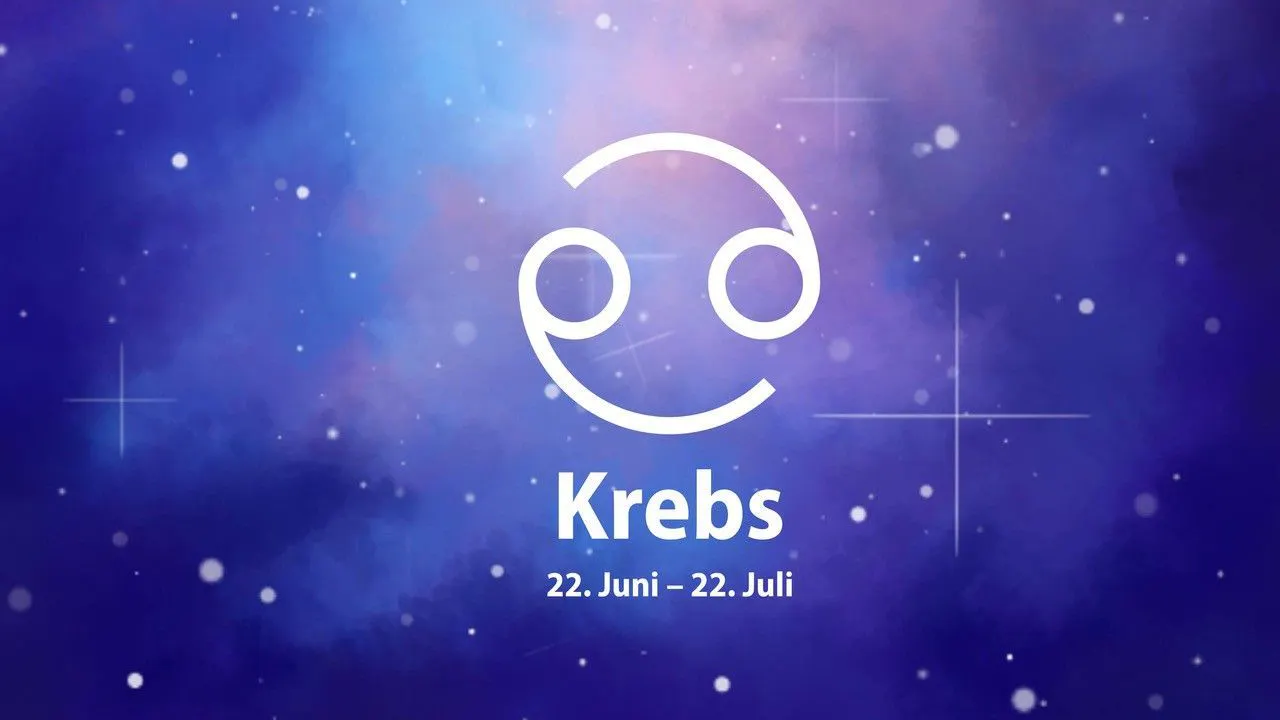 Zum Sternzeichen Krebs gehören alle, die zwischen dem 21. Juni und dem 22. Juli geboren wurden.