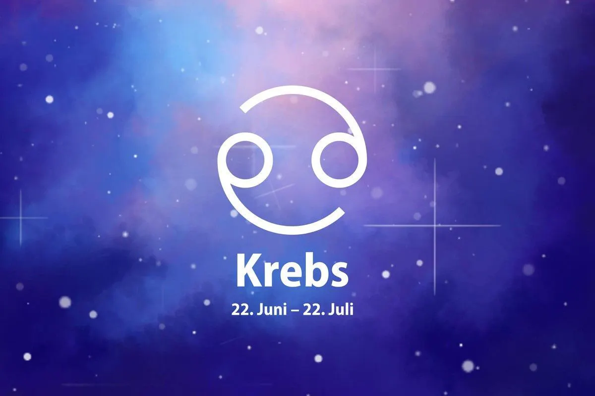 Zum Sternzeichen Krebs gehören alle, die zwischen dem 21. Juni und dem 22. Juli geboren wurden.