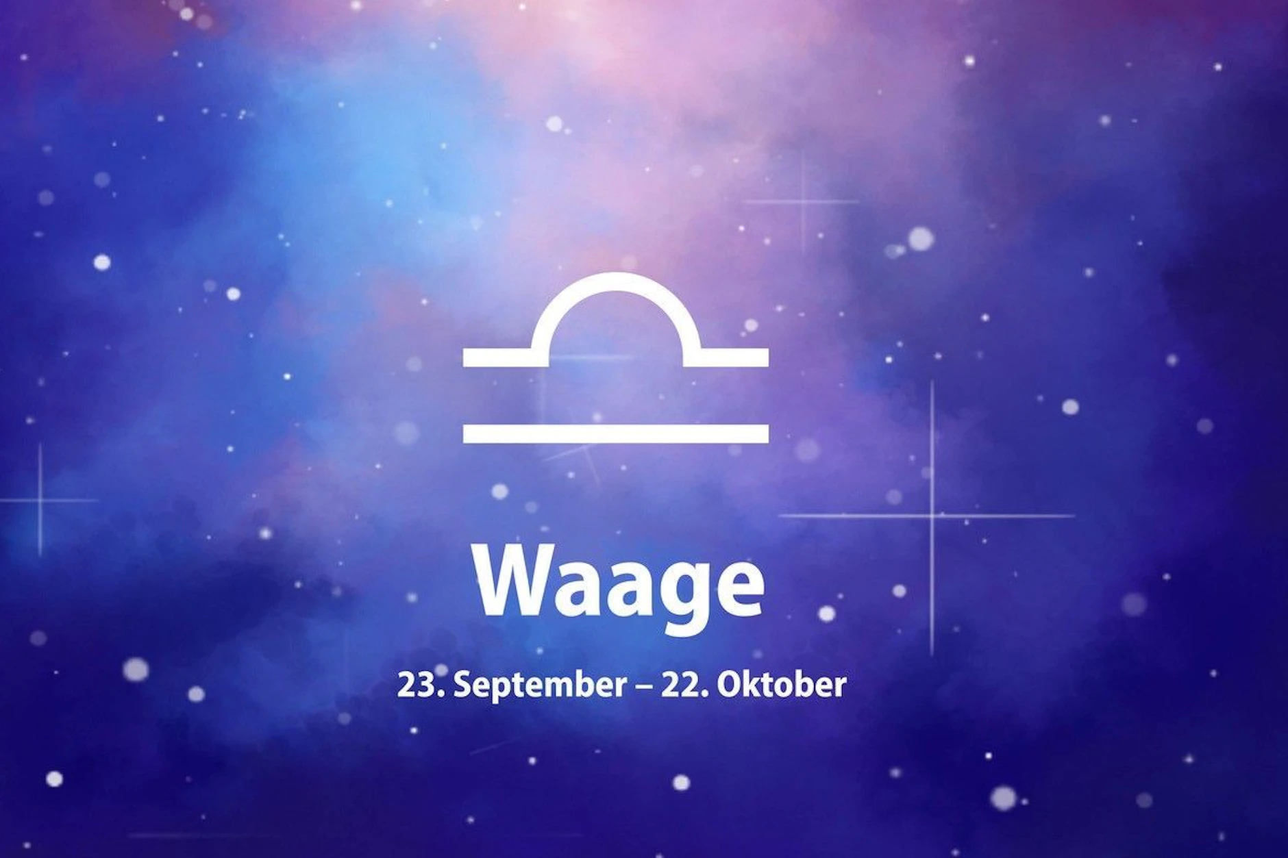 Zum Sternzeichen Waage gehören alle, die zwischen dem 23. September und dem 22. Oktober geboren wurden.