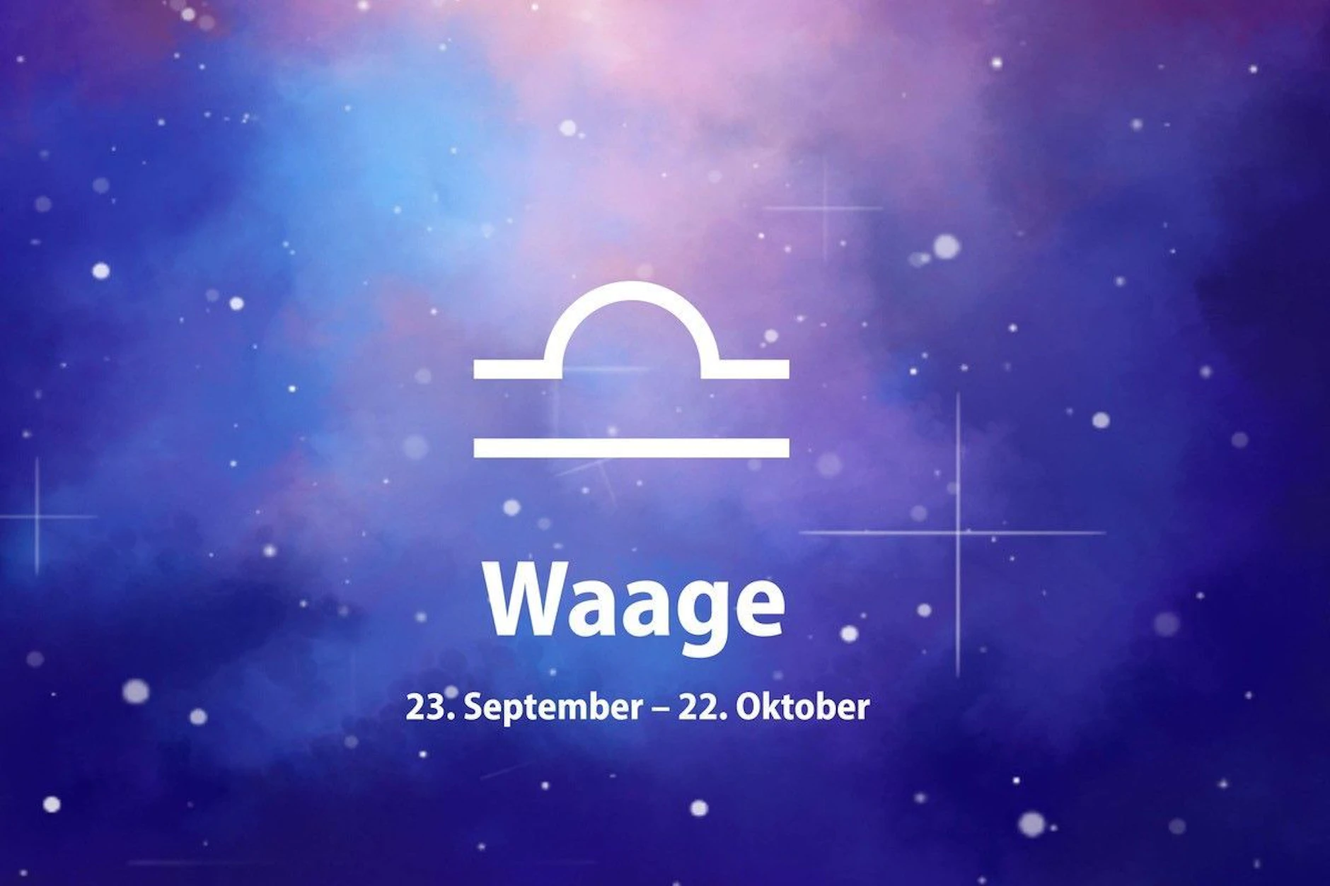 Zum Sternzeichen Waage gehören alle, die zwischen dem 23. September und dem 22. Oktober geboren wurden. 