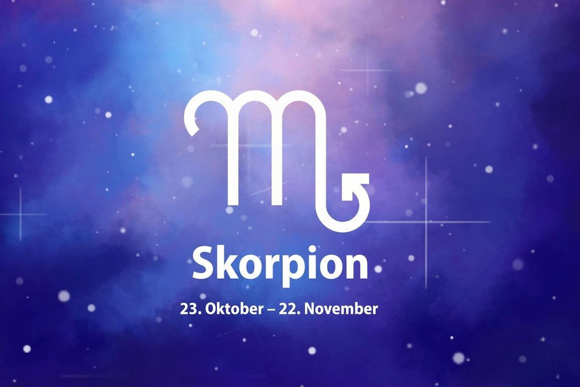 Zum Sternzeichen Skorpion gehören alle, die zwischen dem 23. Oktober und dem 21. November geboren wurden.