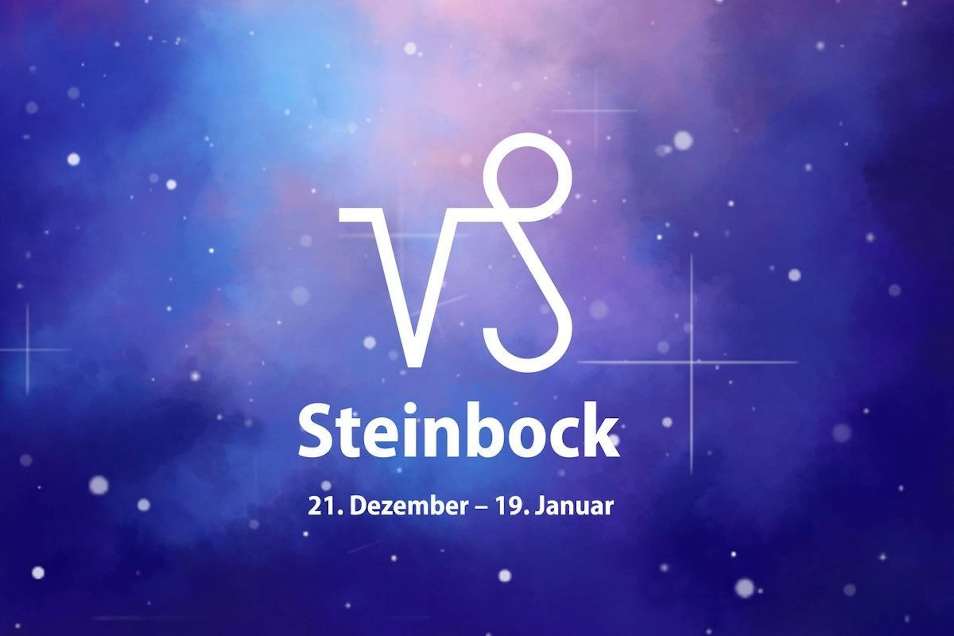 Zum Sternzeichen Steinbock gehören allen, die zwischen dem 22. Dezember und dem 19. Januar geboren wurden.