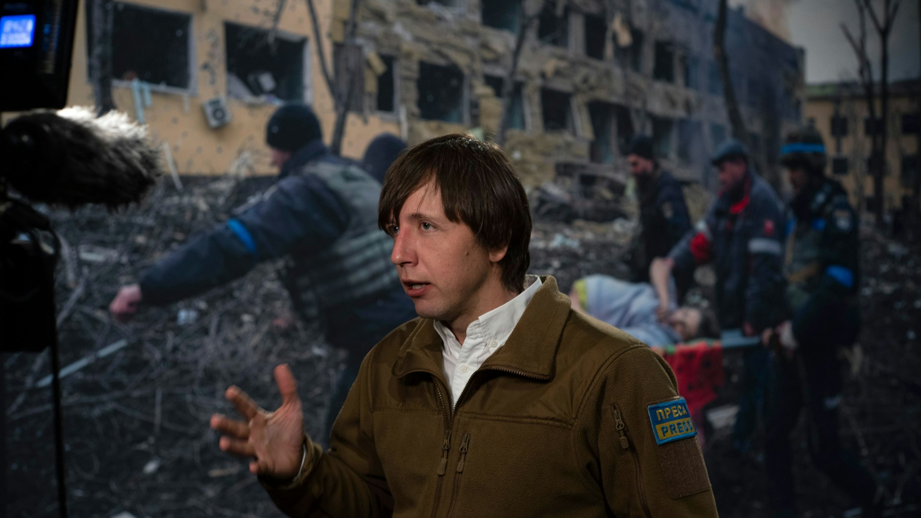 Evgeniy Maloletka Maloletka bei der Auszeichnung mit dem renommierten Preis am Donnerstag in Amsterdam.