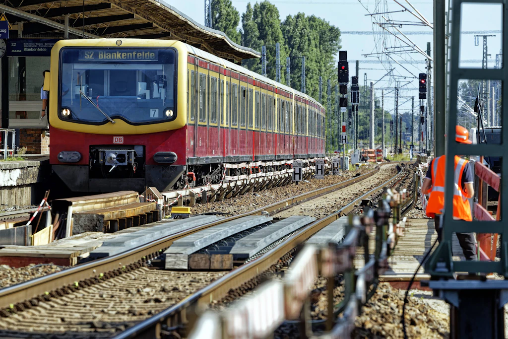 Gleisarbeiten in Berlin-Karow
