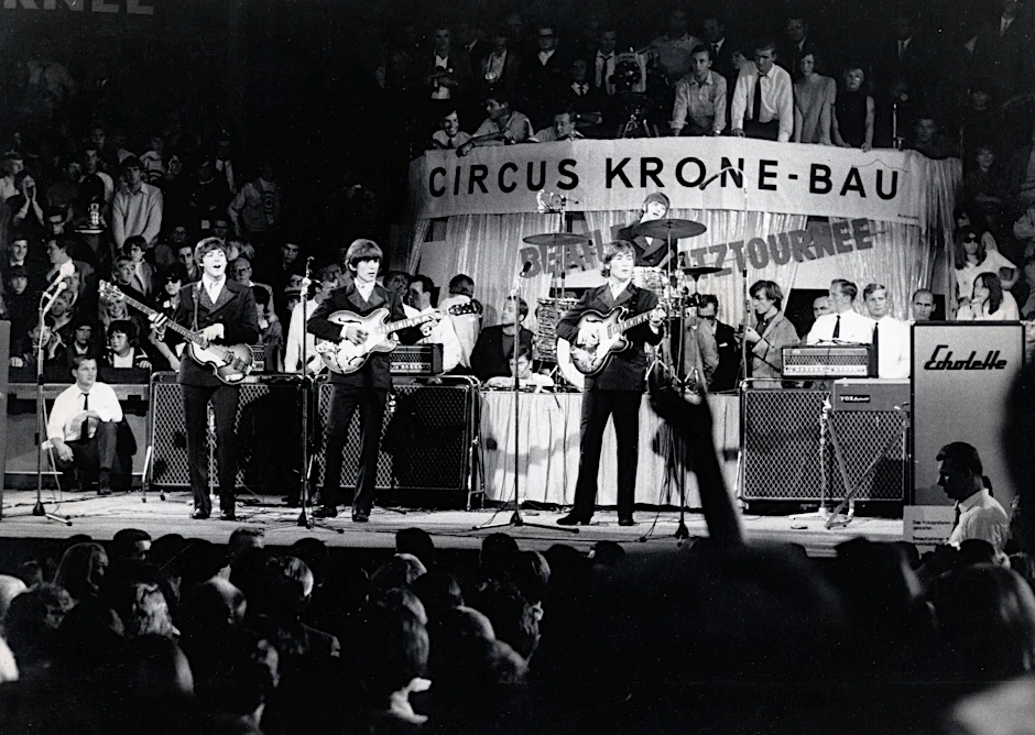 24. Juni 1966: Die Beatles bei ihrem München-Konzert im Zirkus Krone.