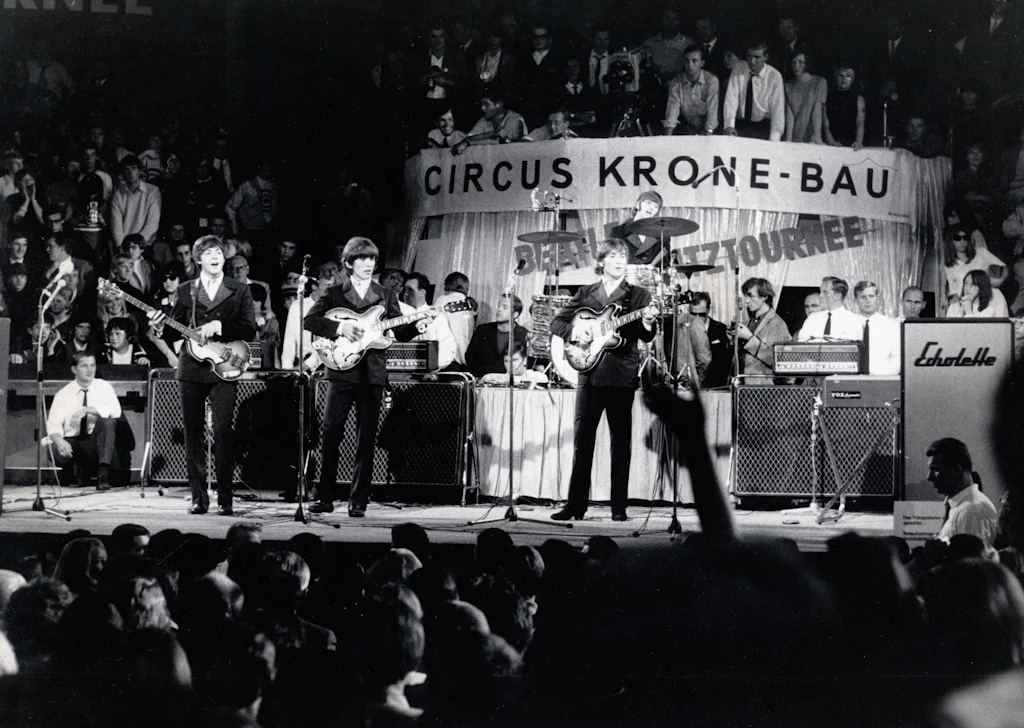 24. Juni 1966: Die Beatles bei ihrem München-Konzert im Zirkus Krone.