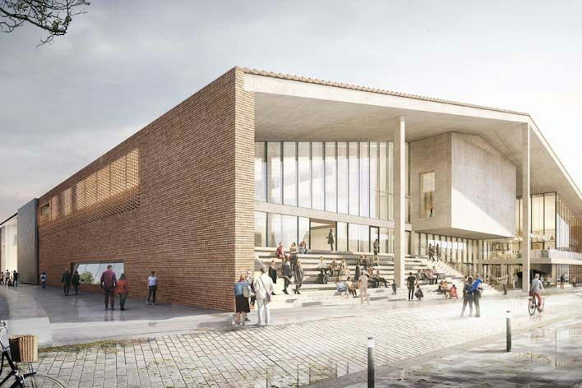 Davon ist man noch weit entfernt: So sieht der Entwurf für das Museum „Berlin Modern“ aus.