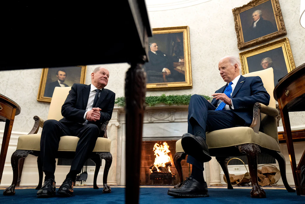 Scholz und Biden: „Zwei Männer mit dem gleichen Problem: die Ukraine“