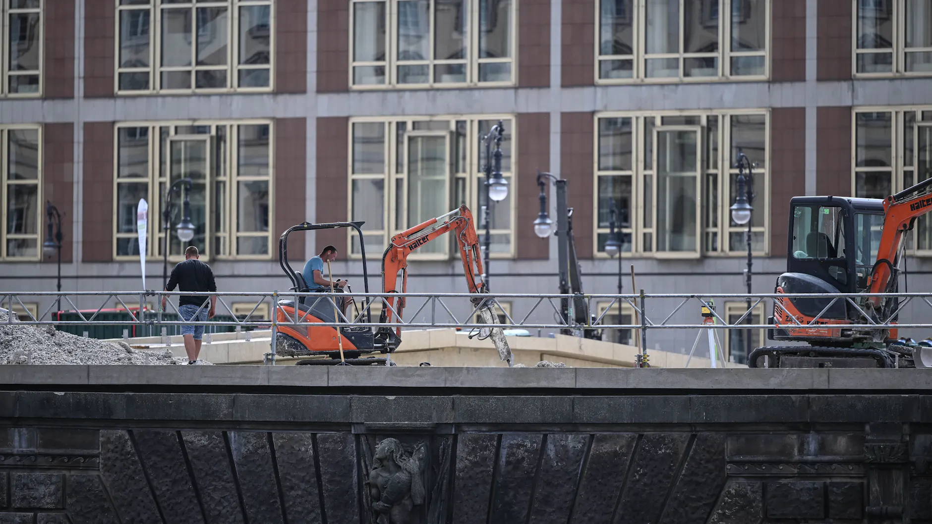 An diese Stelle soll die Einheitswippe kommen, wenn sie denn mal fertig wird.