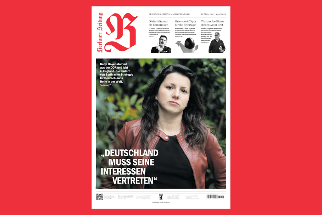 In eigener Sache: Katja Hoyer wird Kolumnistin der Berliner Zeitung am Wochenende