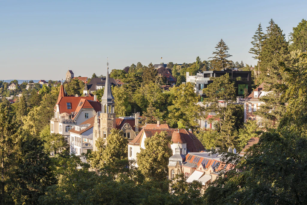 Villenviertel in Stuttgart