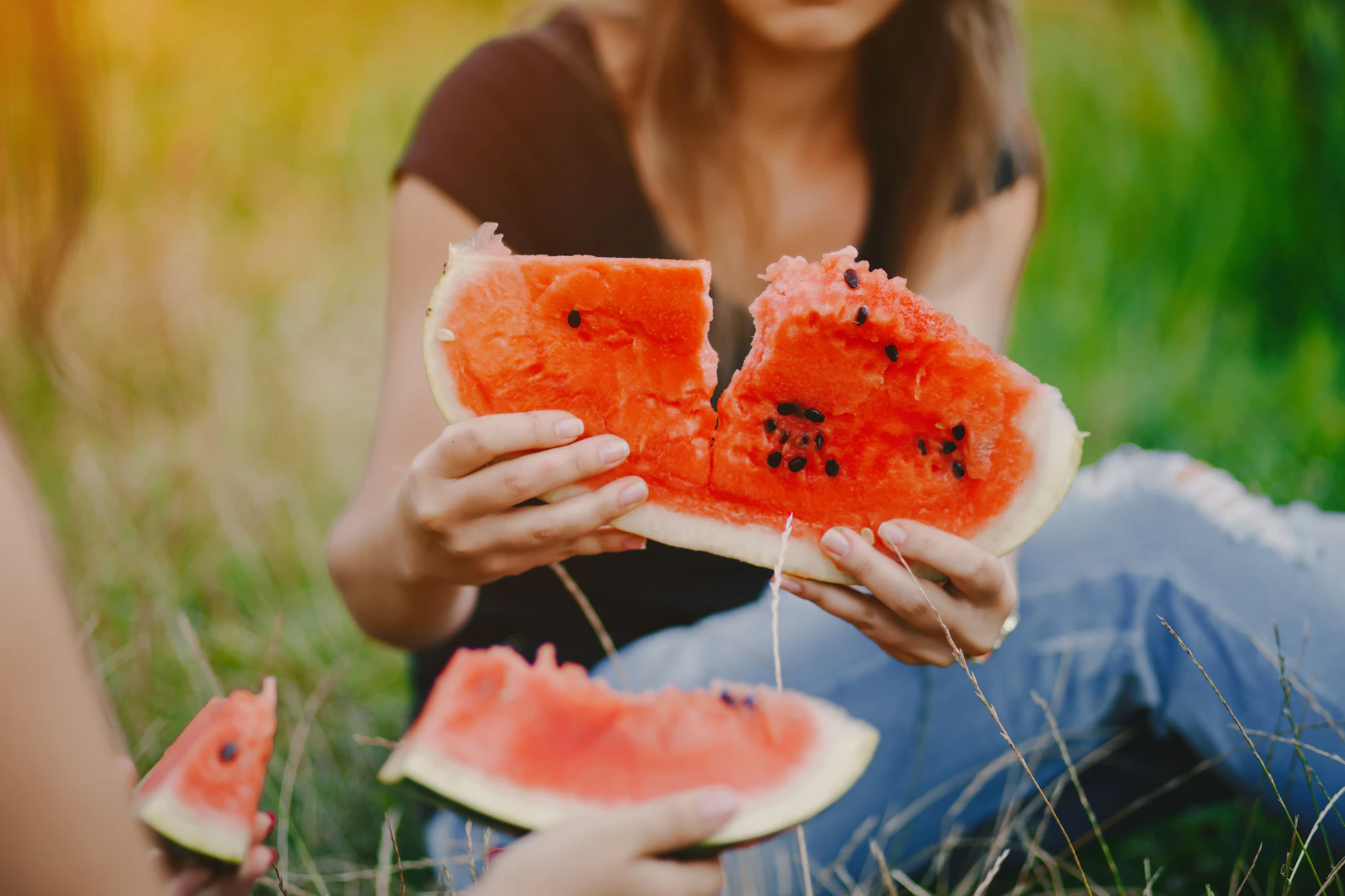 Auch die Kerne und das „Weiße“ einer Wassermelone lassen sich verwenden.