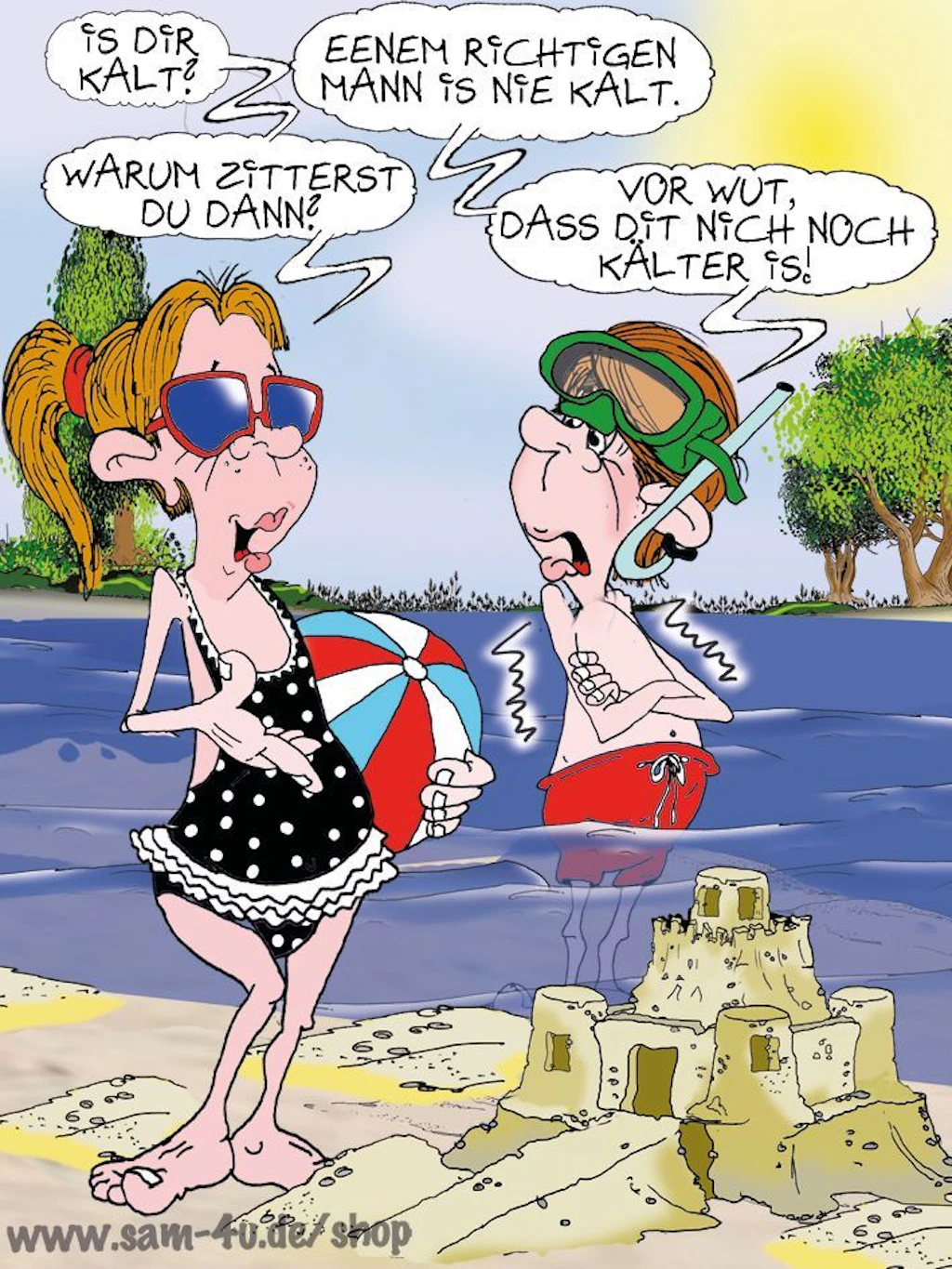 Der gezeichnete Witz des Tages kommt auch heute aus dem KURIER - von Comic-Künstler Sam Paff!
