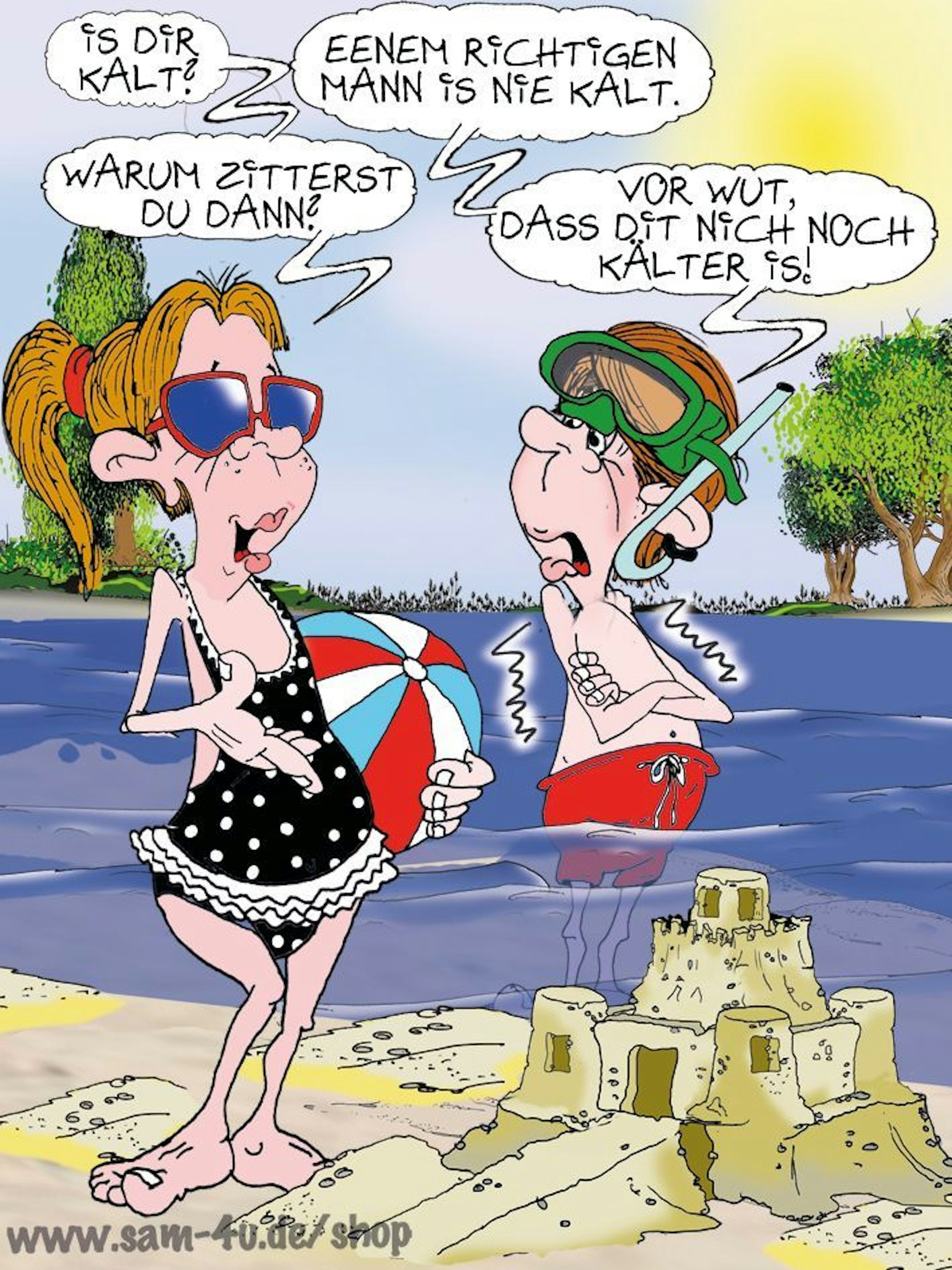 Der gezeichnete Witz des Tages kommt auch heute aus dem KURIER - von Comic-Künstler Sam Paff!