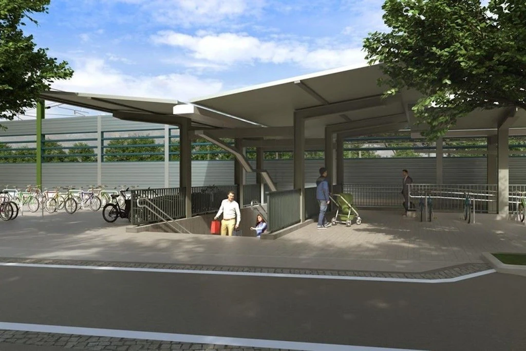 Die Bauarbeiten am S-Bahnhof Hirschgarten starteten im September 2024 und sollten zwei Jahre dauern.