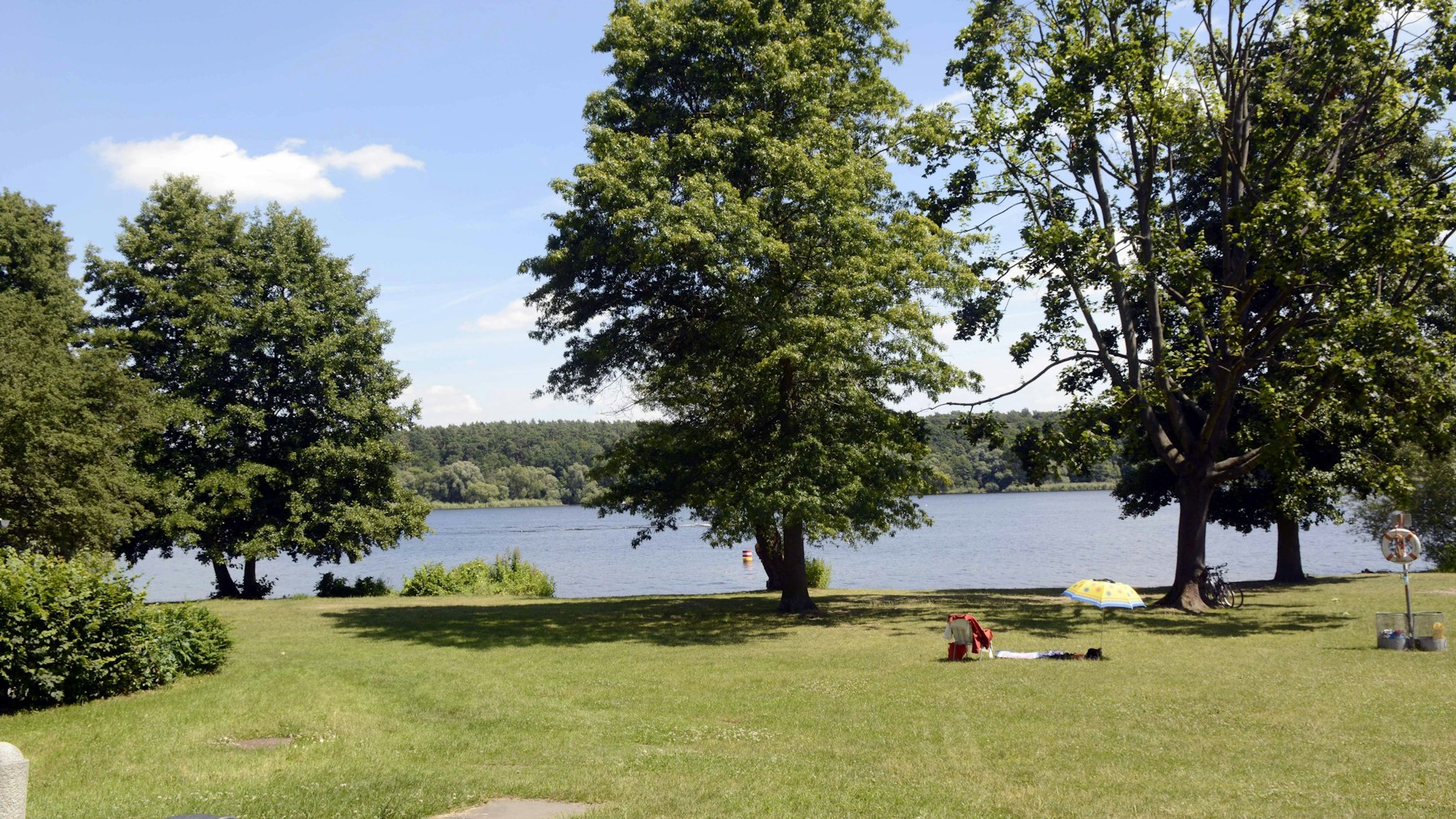 Die Badewiese an der Havel in Gatow