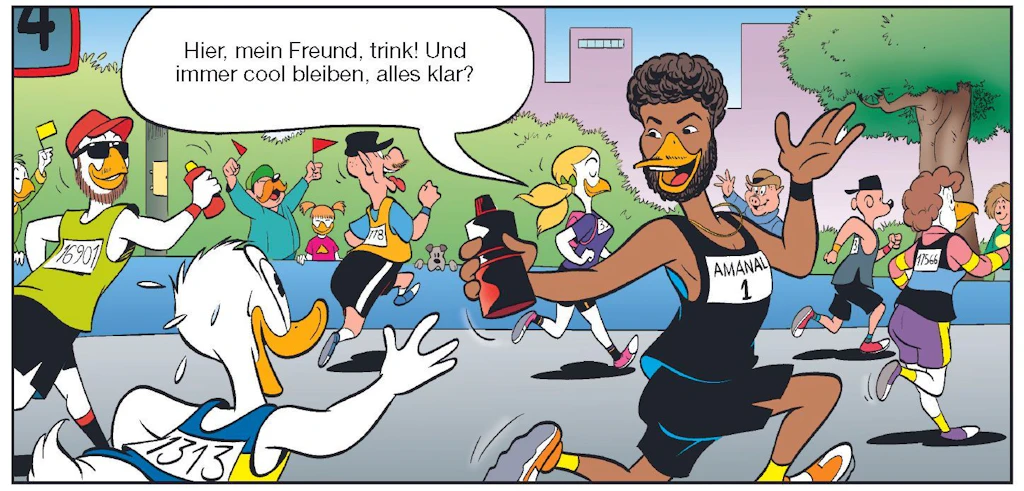 KURIER enttarnt: Donald Duck startet beim Berlin-Marathon