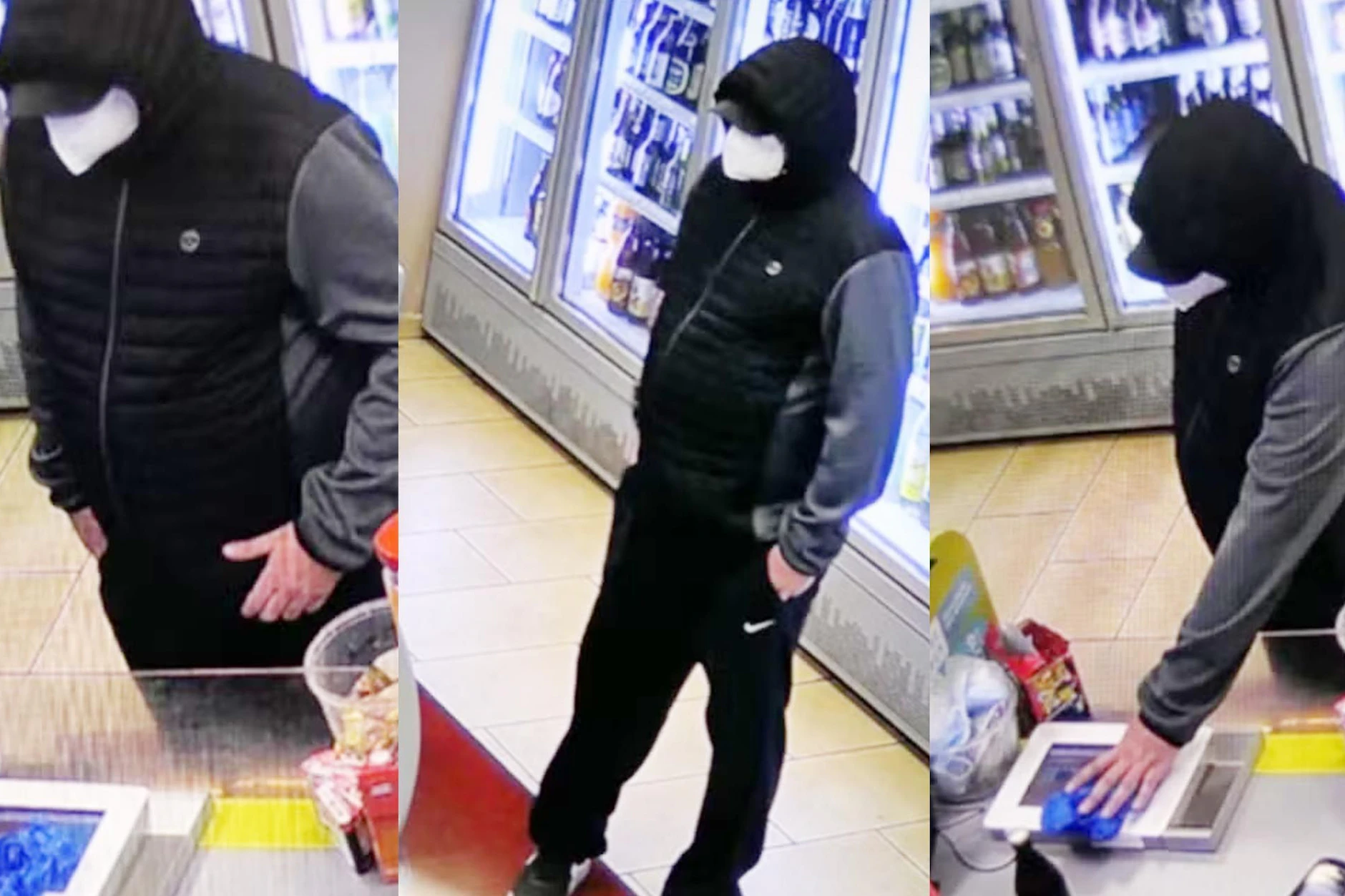 Der Dieb mit den X-Beinen wird jetzt von der Polizei gesucht.