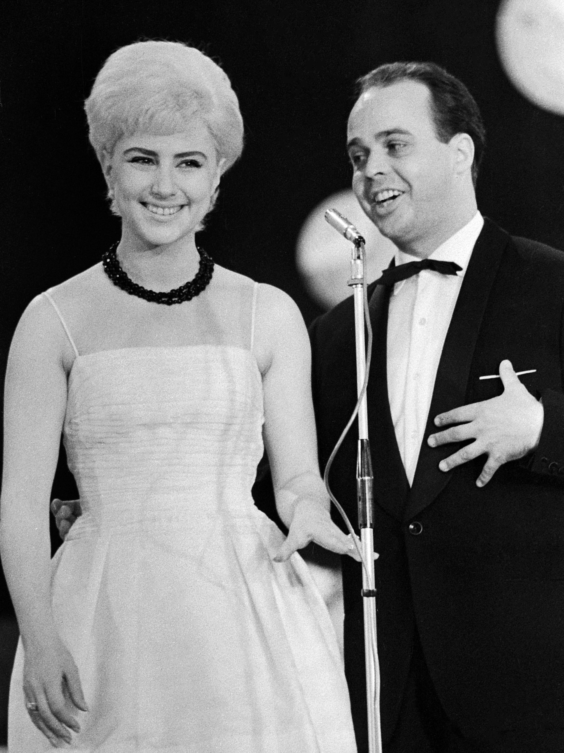 Bärbel Wachholz mit Armin Kämpf, den sie später heiratete.