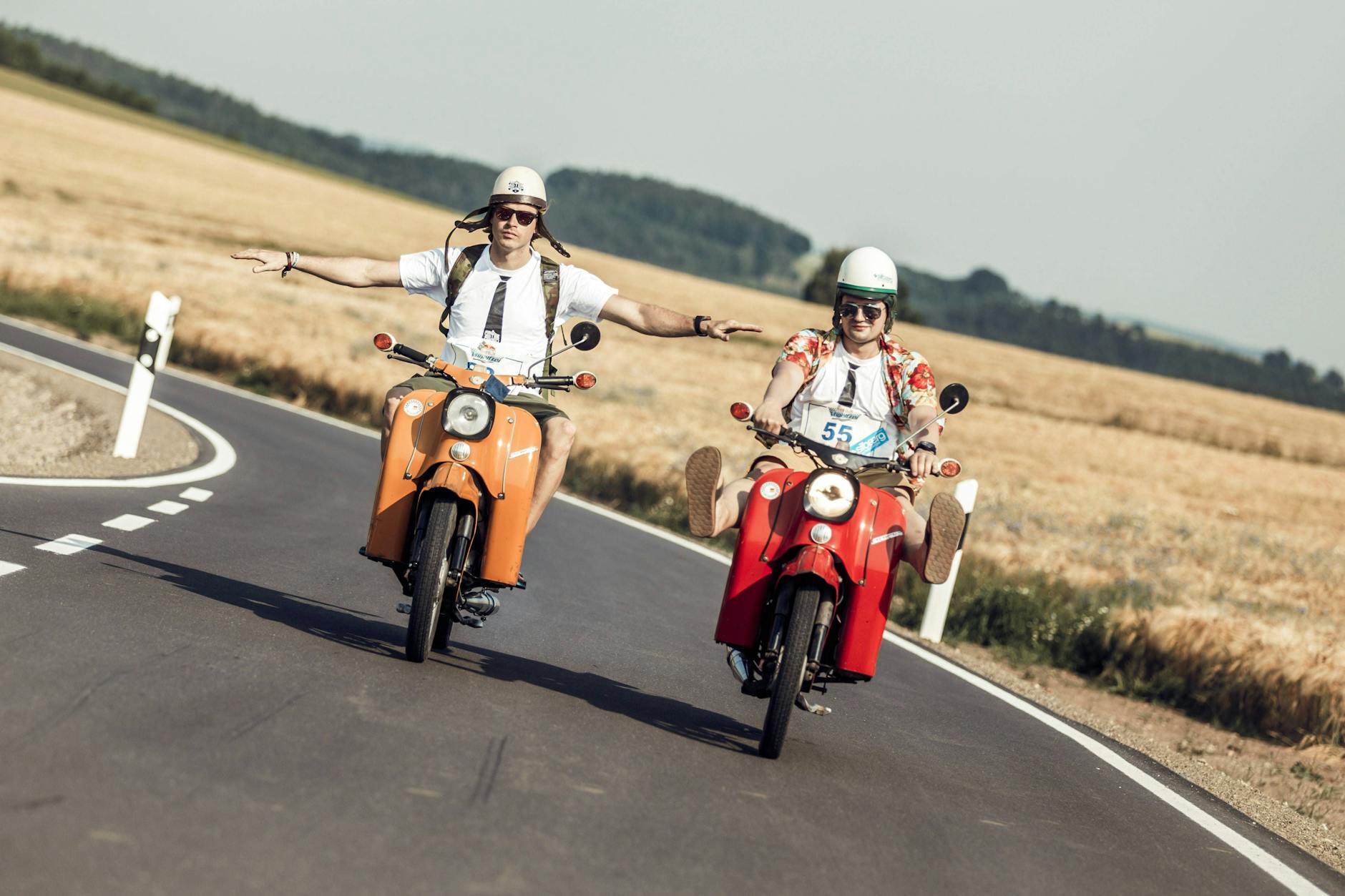 Teilnehmer einer Ausfahrt mit DDR-Mopeds: Dürfen bald alle Simsons Tempo 60 fahren?