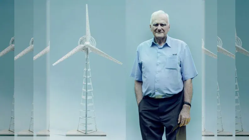 Ein Genie und Erfinder aus der DDR: Horst Bendix aus Leipzig entwickelte die Idee für die Höhenwindräder.