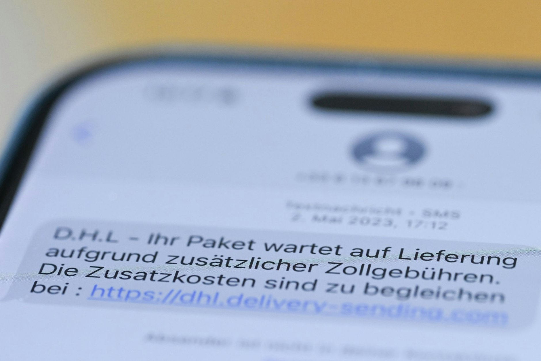 Phishing-SMS wie diese sollen Empfänger dazu bringen, auf gefälschte Links zu klicken.