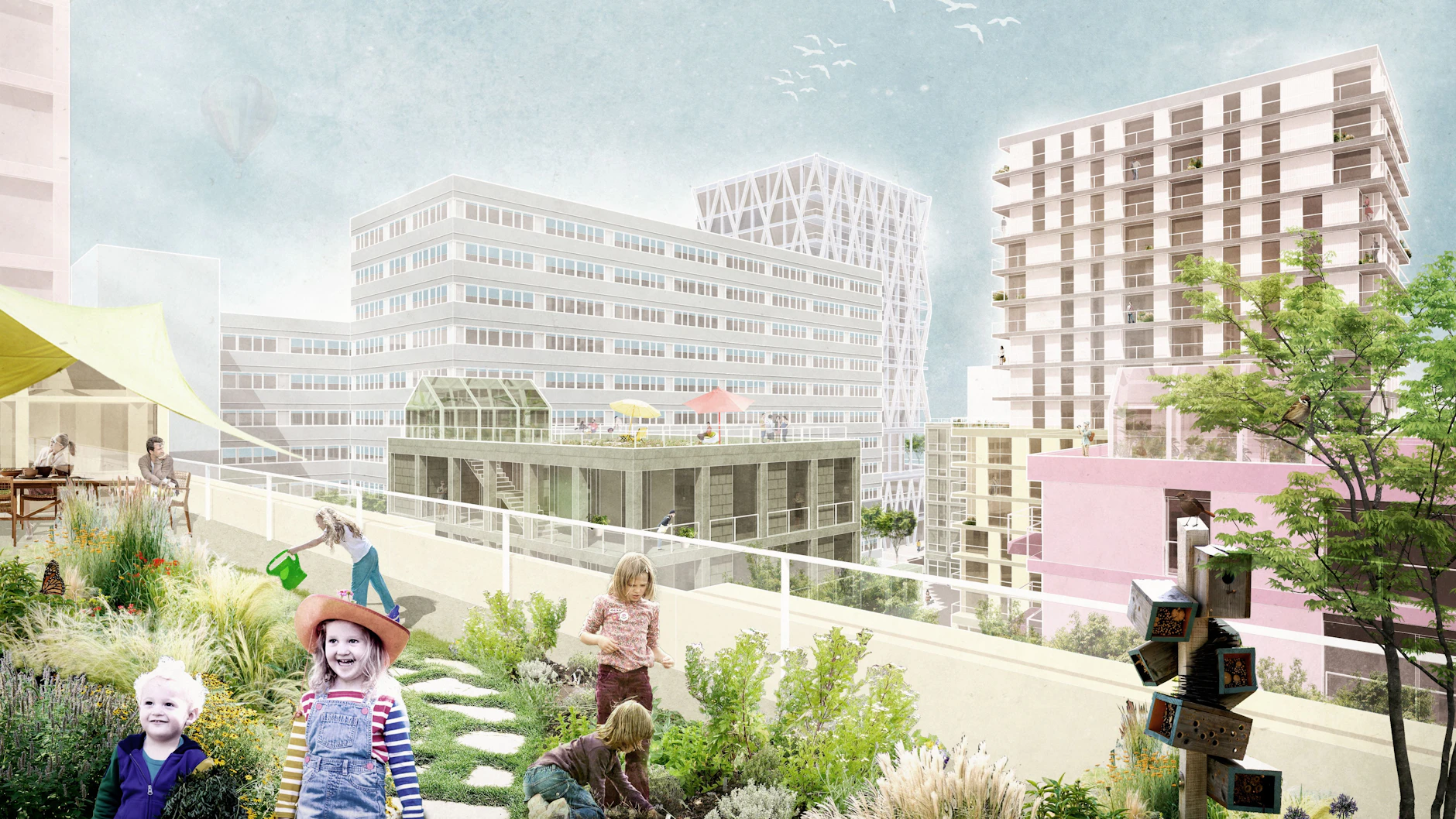 So könnte es einmal in dem neuen Stadtquartier an der Otto-Braun-Straße aussehen.