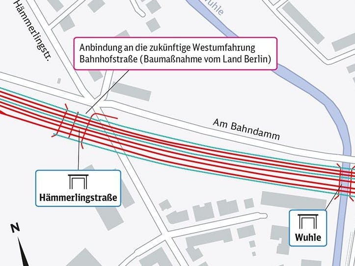 Der Umbau am S-Bahnhof Köpenick geht weiter: Jetzt wird an der Hämmerlingstraße eine Brücke eingesetzt.