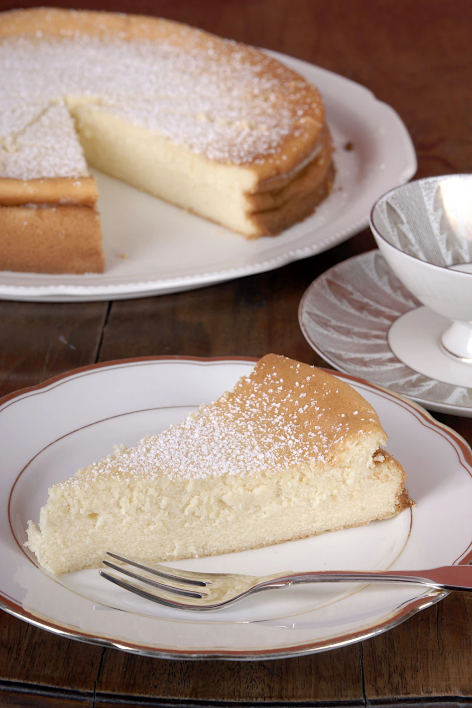 So ein feiner Käsekuchen kann auch mit Torten konkurrieren.