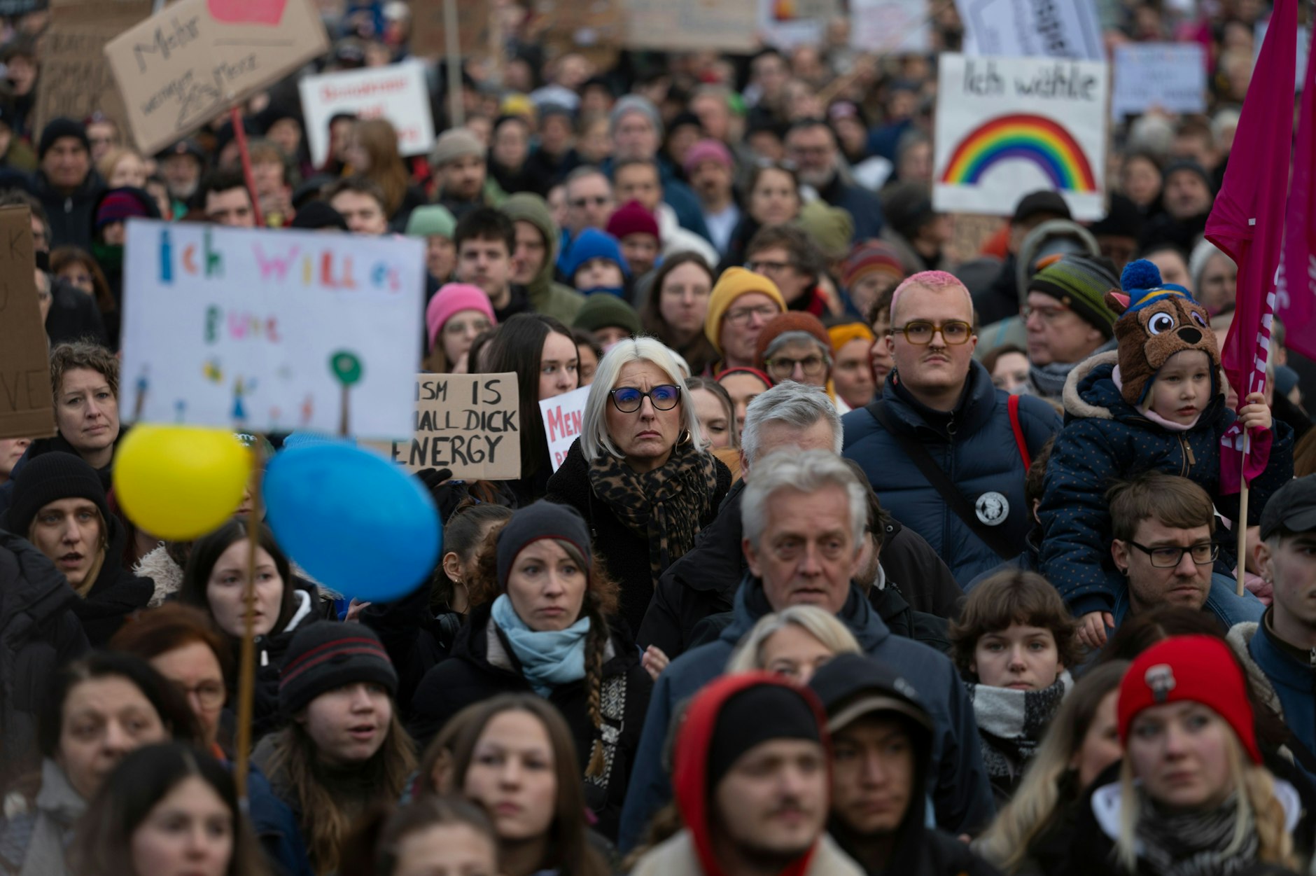 160.000 Menschen nahmen laut Polizeiangaben an der Demo gegen rechts teil