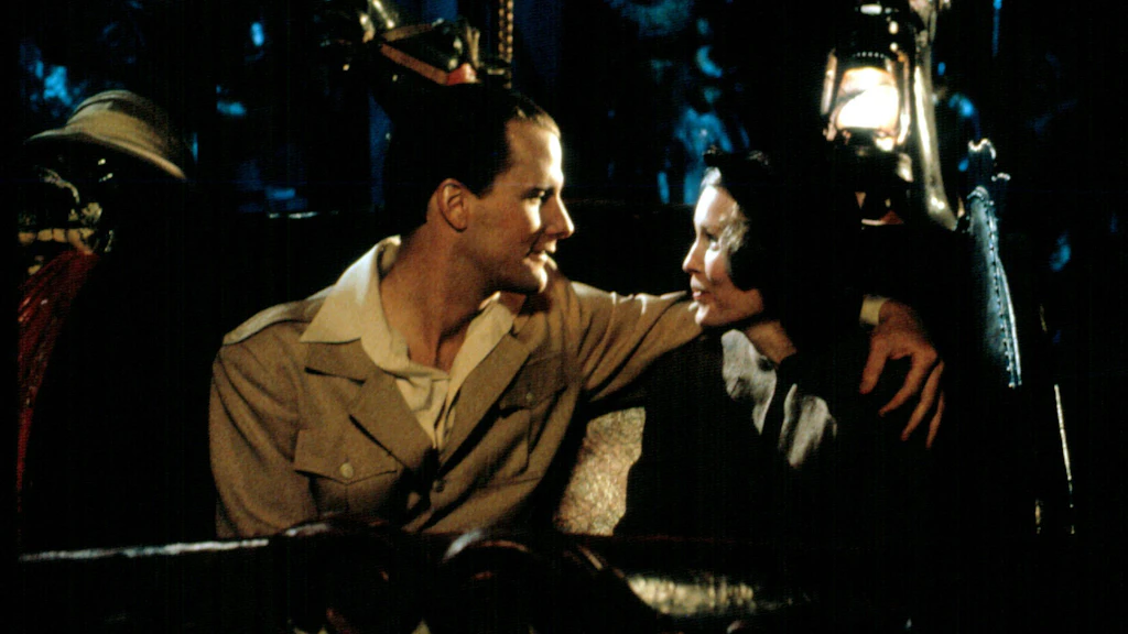 Ein Date im Kino: Er eine Figur aus dem Film, sie eine Zuschauerin. „The Purple Rose of Kairo“ mit Jeff Daniels und Mia Farrow. Ein schöner melancholischer Film von Woody Allen.