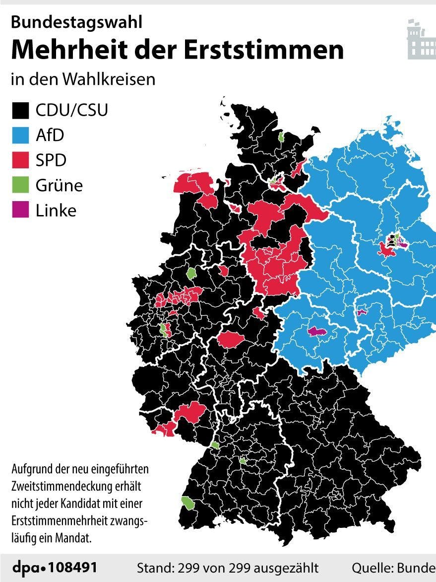 Bundestagswahl: Erststimmen