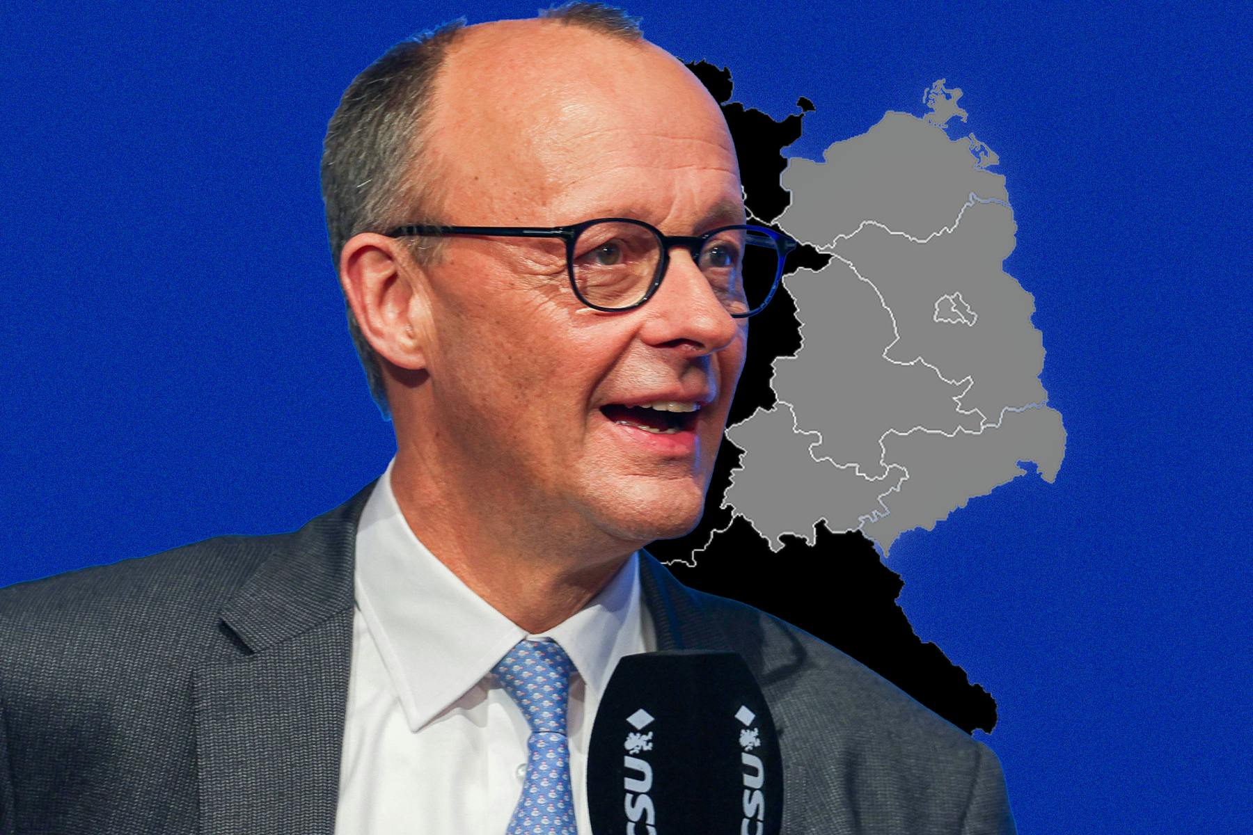 Friedrich Merz (CDU) hat die Bundestagswahl gewonnen - allerdings nicht im Osten.