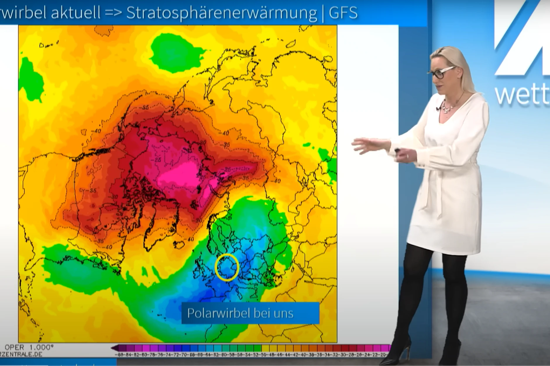 Kathy Schrey von wetter.net erklärt die krassen Folgen von Polarwirbel und Stratosphärenerwärmung für uns.
