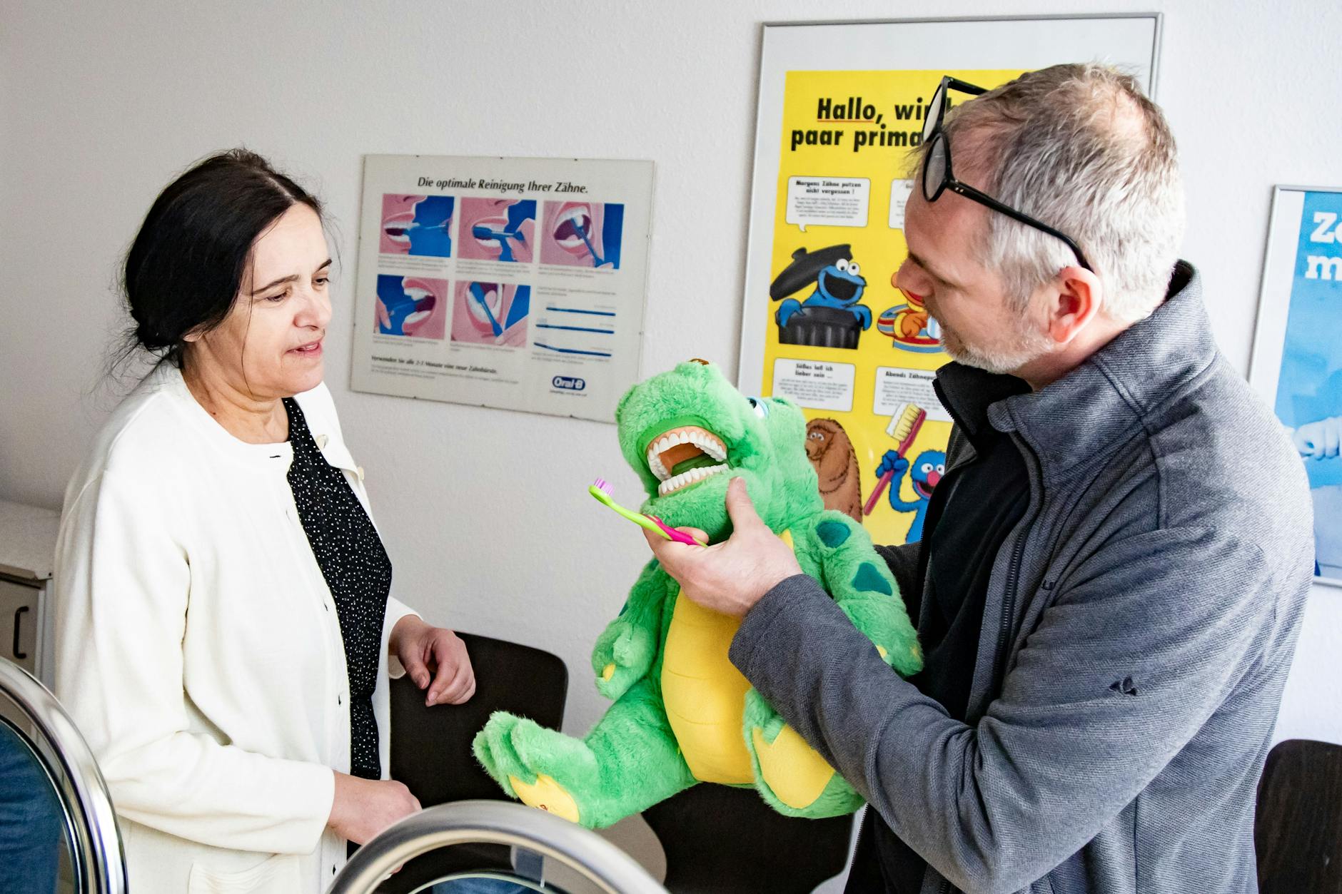 Kroko beim Zahnärztlichen Dienst im Gesundheitsamt Marzahn-Hellersdorf