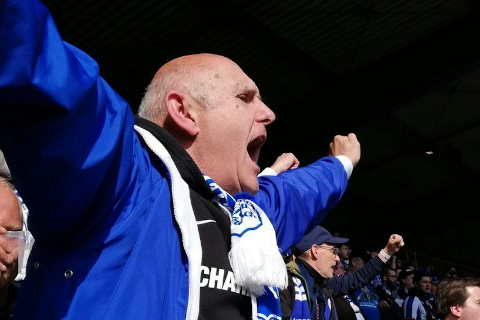 Seit 1971 mit Hertha BSC unterwegs: Helmut Friberg war dabei, als 1976 die Fanfreundschaft der Berliner mit den Anhängern des Karlsruher SC begann.